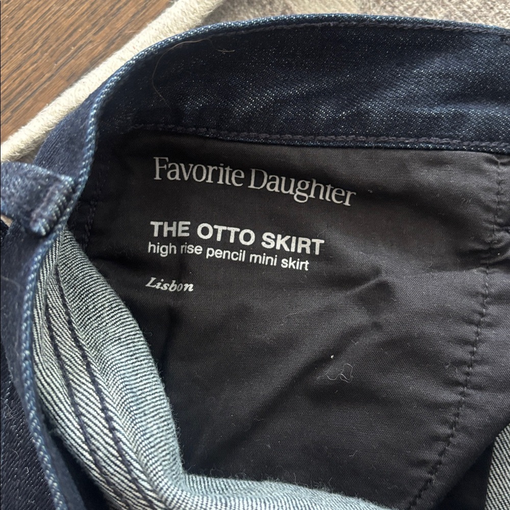 Favorite Daughter The Otto Denim Mini Skirt 27 - Picture 6 of 6
